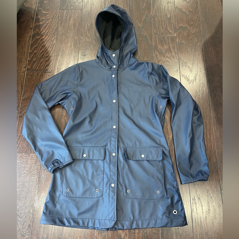 Herschel Rainwear Parka Women Navy Size Small Outerwear Activewear Jacket
